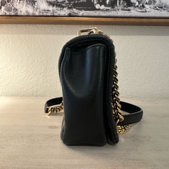 Burberry Small Lola Quilted Lambskin Bag Black Gold - Picture 8 of 13